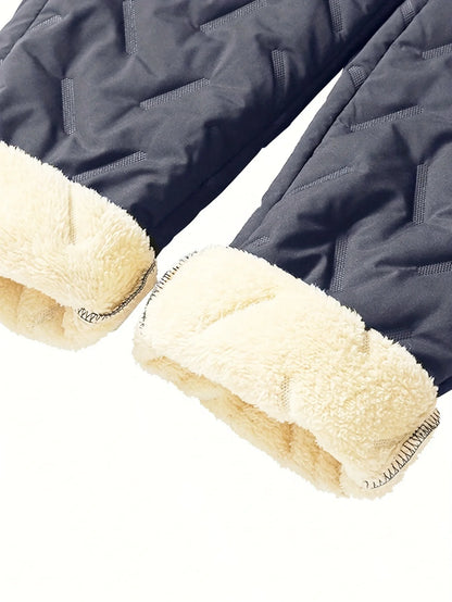 Winter Sweatwear Men Plush Thick Fleece Sweatpant Lambswool Thermal Trousers Casual Pants Waterproof Windproof Warm Cotton Pants