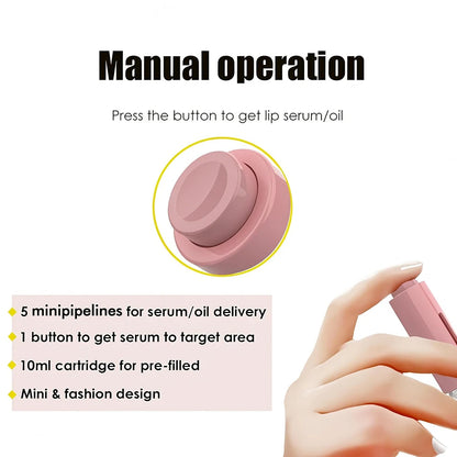 105 Titanium Needle Derma Roller Lip Boost Microneedle Dermaroller for Lip Beard Hair Care Micro Needle Face Massage Beauty Tool