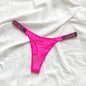 Low Waist Sexy Women Thongs Panties Rhinestones letter Diamonds G String Sports Thong Shorts Briefs T-back Fitness Size S-XL