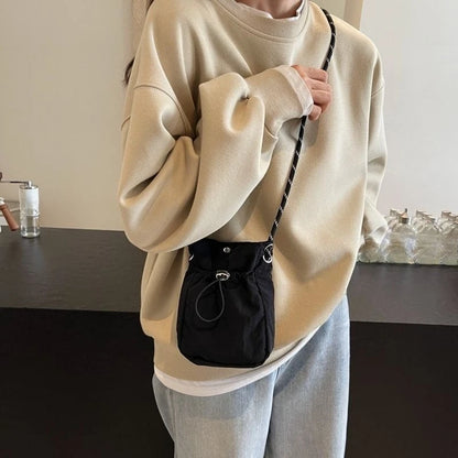 Nylon Crossbody Bag Soft Mini Phone Wallet Multifunctional Square Shoulder Bag Crossbody Purse Canvas Purse Messenger Bag