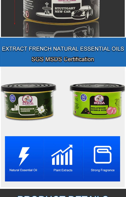 Car Air Freshener Bubble Gum Scent Organic Cans Odor Eliminator Essential Long-Lasting,Strong Fragrance For Home Closet