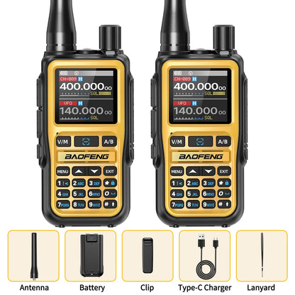 BAOFENG UV-5R Mini Walkie Talkie Multi Band Bluetooth Programming Wireless Copy Frequency 999CH Type-C Long Range Two Way Radio