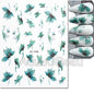 3d Nails Art Decals Spring Fruits Pink Full Tips Peony Magnolia Flowers Adhesive Sliders Stickers Decoration For Nails Manicure
