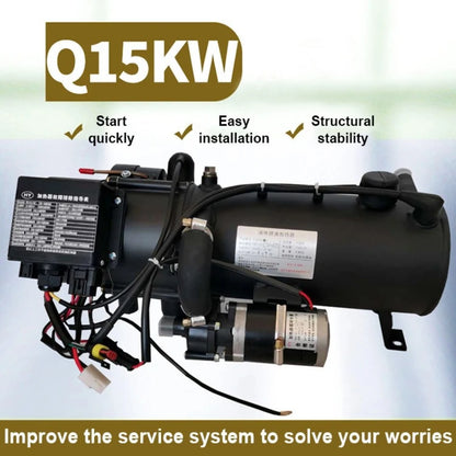 SIHAO 10KW Heavy‑Duty Water‑Type Diesel Heater, 12V‑24V Universal Vehicle Preheater, Robust Fuel Heating Unit for Automobile Engine Warm‑up and Passenger Cabin Heating Work