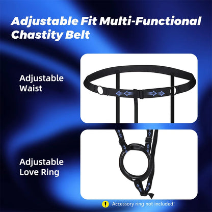 Sex Toys Male Chastity Cage with 4 Sizes Rings And Invisible Lock for Penis Bondage Cock Cage Chastity with Elastic Belt SM Toy