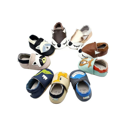 Toddle Baby Shoes Newborn Infant Shoe Boys Girls Soft Genuine First Walkers Baby Moccasins 0-24Months Cowhide Bottom Skid-Proof