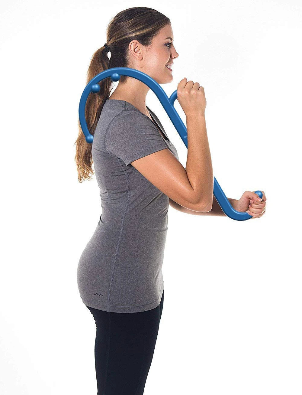 Back, Neck and Foot Massager for Trigger Point and Self Massage Hook Cane Therapy, Back Scratcher