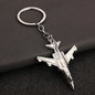 Air Plane Model Fighter Keychains Metal Cool Airplane Keyring Pendant Car Motorcycle Bag Key Chain Ring for Men Creative Gift