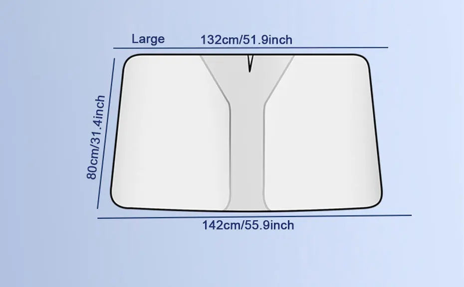 SEAMETAL Car Front Sunshades Foldable Windshield Sun Blocker Universal Fit for Car,Truck,SUV