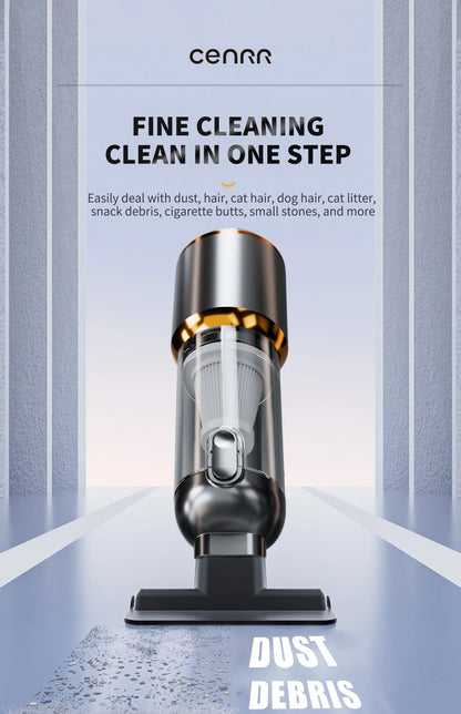 CENRR Mini Car Vacuum Cleaner Cordless Powerful Wireless Car Cleaner HandHeld Portable Vacuum Cleaner Cleaning Machine