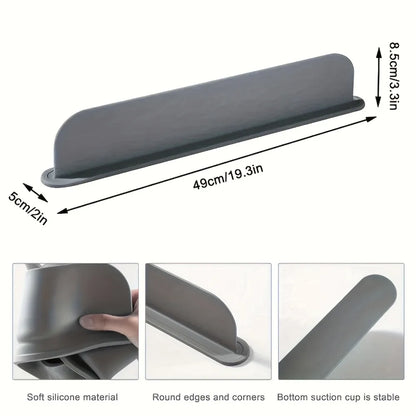 Silicone Sink Splash Guard Kitchen Sink Washbasin Water Barrier Sink Splash Cover with Suction Cup Kitchen Utensils