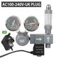 Aquarium CO2 Regulator Dual Meter Solenoid Valve Quick Plug Foam Recorder Control System Fish Tank CO2 Pressure Reducing Valve
