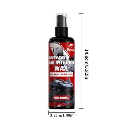 Car Interior Polish Spray – a Versatile Polishing Agent Suitable for Dashboards, Leather Seats, Plastic Trims, And Various Surfa