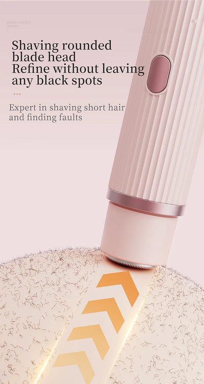 Electric Shaver for Women Bikini Trimmer Facial Mustache Hair Removal Razor Ladies Face Underarm Legs Electric Painless Epilator