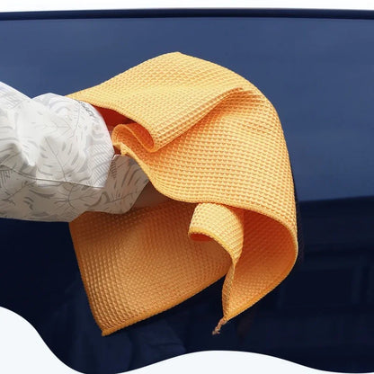 Car Wash Towel Glass Cleaning Water Drying Microfiber Window Clean Wipe Auto Detailing Waffle Weave for Kitchen Bath Home Office