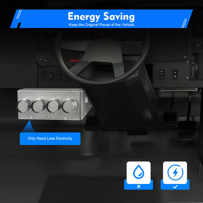 12V 4-in-1 Car Heater with Defogger Defroster Fan, Energy Efficient Auxiliary Heating & Ventilation for Trucks Vehicles