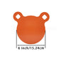 10mm thickness orange panda-shaped AR500 steel shooting practice target plate, suitable for live ammunition, strong and durable.
