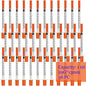 1ml 29G*13Mm Disposable Plastic Veterinary Syringe, Sterile Insulin Syringe with Orange Cap and Needle, Suitable for Pets, Farm Animals, and Laboratory Use.