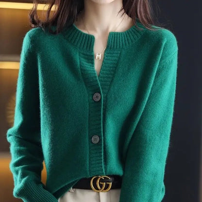 Cardigans Woman Knitted Winter 2025 Trend Fashion Tops Cardigan For Women Sweater Vintage High Quality Sweaters Korean Style
