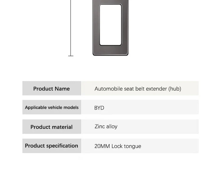 Car Vehicle Seat Belt Buckle Seatbelt Lock Buckle Plug Seat Belt Extender For BYD Atto 3 Song Qin Han Tang F3 Dmi Yuan Song Plus