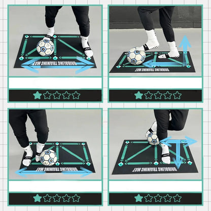 Durable non-slip football training mat Foldable carpet dribbling football training mat children's football indoor equipment