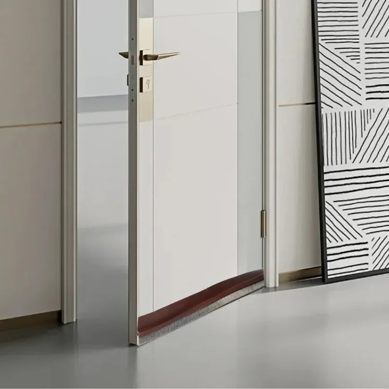 Door Sealing Strip Self-adhesive Door Bottom Gap Filling Sealing Strips Insect Proof Brush Strip Windproof Soundproof Door Tape