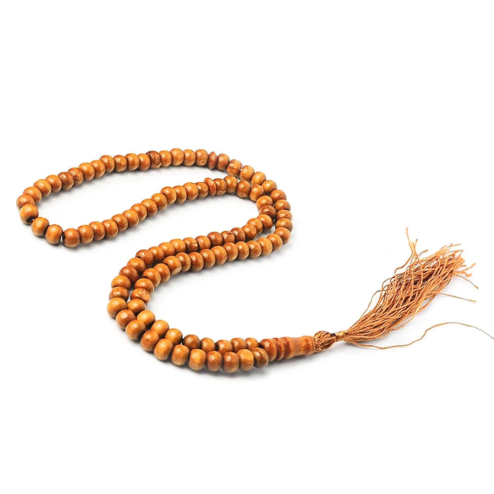 Wood Tasbih Prayer Beads 99/33 Muslim Prayer Beads Islamic Handheld Prayer Bead Muslim Rosary Beads Bracelet Tassel Jewelry Gift
