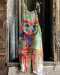 Women Jumpsuits Overalls Sleeveless Slash Neck Print Floral Wide Leg Pants High Street Autumn 2026 Casual Loose Backless