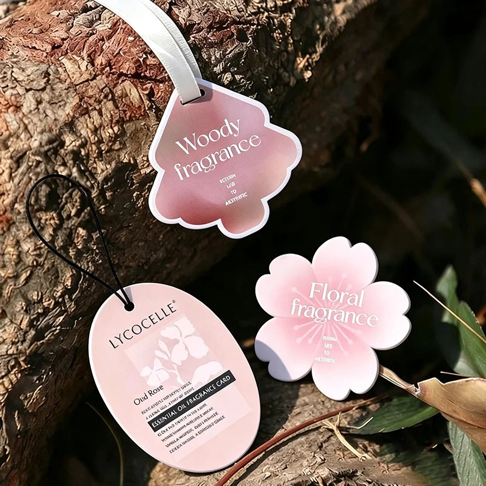 Custom Car Air Freshener Personalized Hanging Scented Paper Odor Eliminator Long Lasting Fragrance for Car Interior Decor Gift