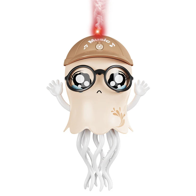 Dancing Squid Toy Pet Automatic Obstacle Avoidance Crawling Walking Electric Music Octopus with Light Music Toys Birthday Gifts