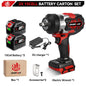 ONEVAN 2800N.M 2800W Brushless Electric Impact Wrench 1/2 Inch Cordless Wrench Screwdriver Power Tool For Makita 18V Battery Pin