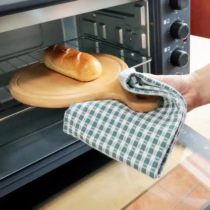 100% Cotton Waffle Weave Kitchen Dish Cloths, Ultra Soft Absorbent Quick Drying Dish Towels, Household Tableware Towels, 3-Pack
