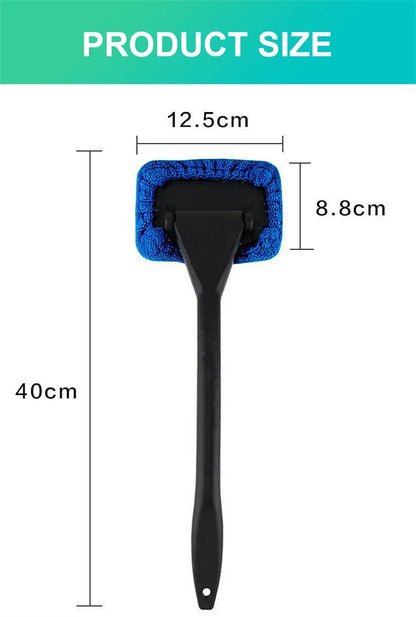 New Car Window Cleaner Brush Kit Windshield Cleaning Wash Tool Inside Interior Auto Glass Wiper With Long Handle Car Accessories