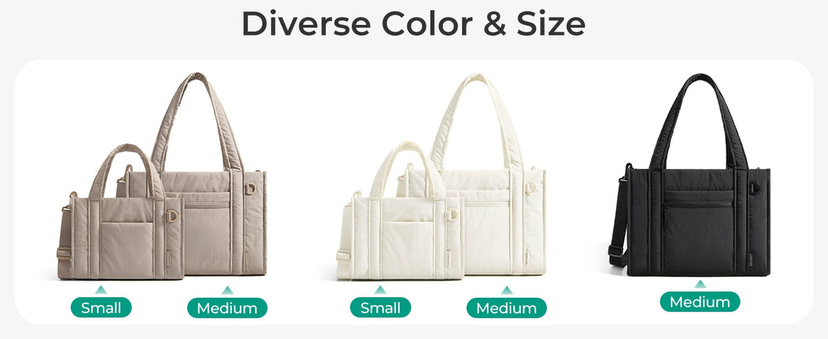 BAGSMART Small Tote Bag for Women Lightweight Crossbody Bag with Zipper Mini Shoulder Bag for Travel Work College