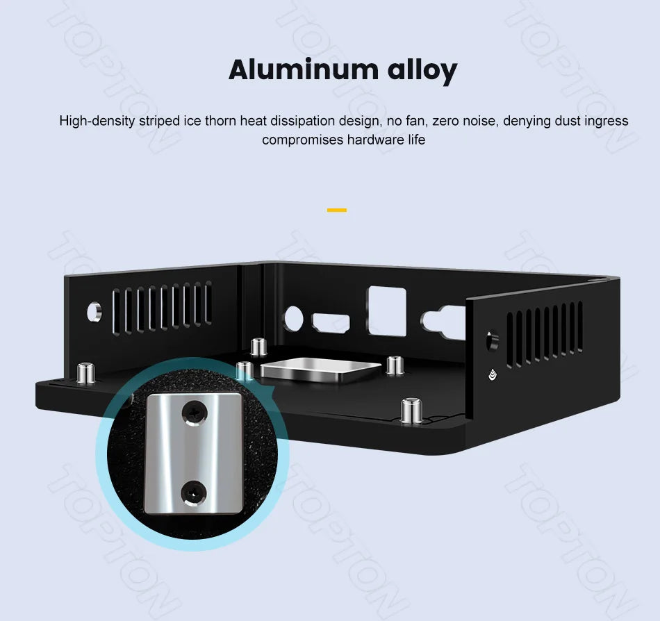 Topton Solid Fanless Firewall Mini PC VPN Gateway Intel N150 N5105 J6412 J5005 7305 6305 4x2.5G LAN Home Server PfSense Computer