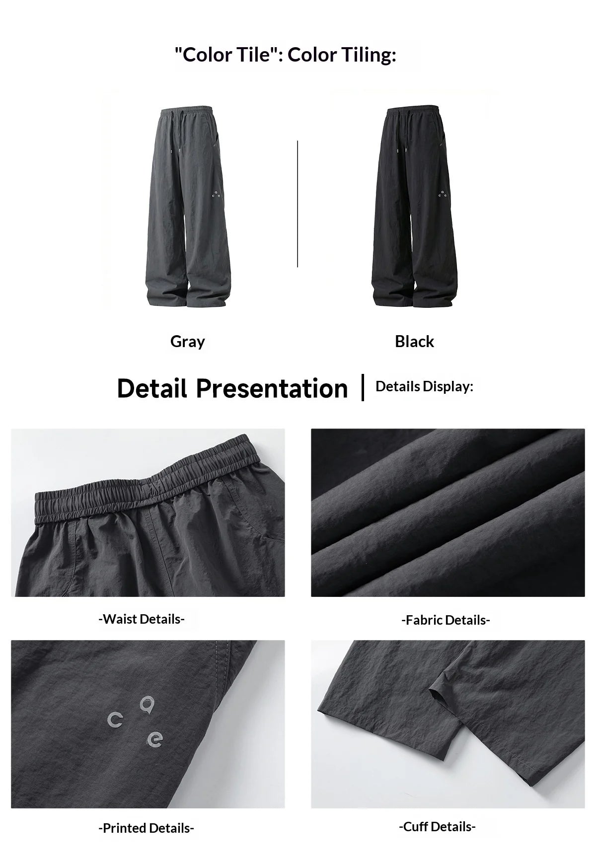 TFETTERS 2026 Spring New Arrival Outdoor Cargo Pants Man Water Repellent Windproof Oversized Curved Blade Techwear Trousers Men