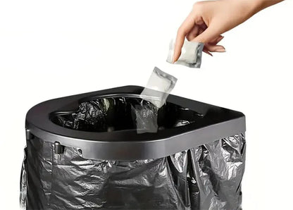 No need to unpack-[Portable | Stool Absorbent]  Outdoor portable toilet, bagged camping toilet paper, outdoor c