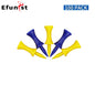Plastic Golf Tee Pack 50/100 Pcs Step Down Golf Tees Colorful For All Over Sized Driver Irons Hybrids Longer Distance Drop Ship