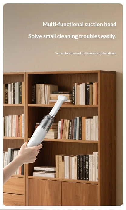 Vacuum Cleaner Mini Car Cleaning Powerful Suction Handheld Car Vacuum Cleaner Rechargeable for Car and Home Auto Vacuum Cleaner