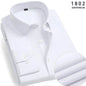 Men's Long-Sleeved Shirt Business Casual Solid Color Striped Plaid Spring Summer Free Ironing All Fit Tooling Comfortable