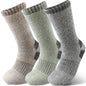 3Pairs Winter Men Socks Super Thick Thermal Mid Calf Socks Warm Wool Skiing Sports Socks