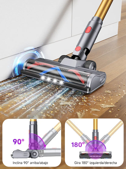 Tdyon Nova 70000Pa Cordless Vacuum Cleaner, 75Mins Long Runtime Removable Battery, Self-Standing Wall Charging, Lightweight Stick Vac for Home Pet Hair