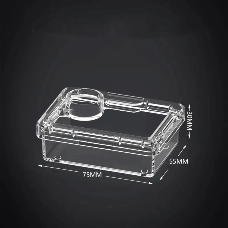 【E】Pet Reptile Lizard Turtle Transparent Feeder Anti-escape Food Bowl Worm Live Container Reptile Pet Bowls Feeder Pet Supplies