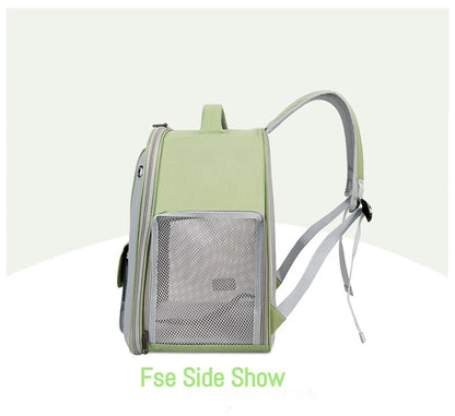 Breathable Portable Cat Carrier Transparent Large-Capacity Waterproof and Wear-Resistant Travel Backpack for Pets Foldable
