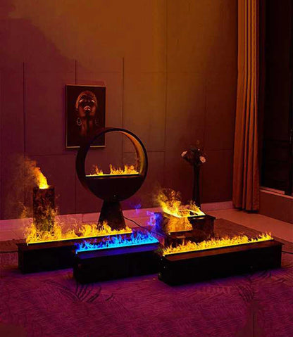 Intelligent Water Replenishment Multi-Color Atomization Fireplace Designer Luxury Home Decoration 3D Atomization Fireplace