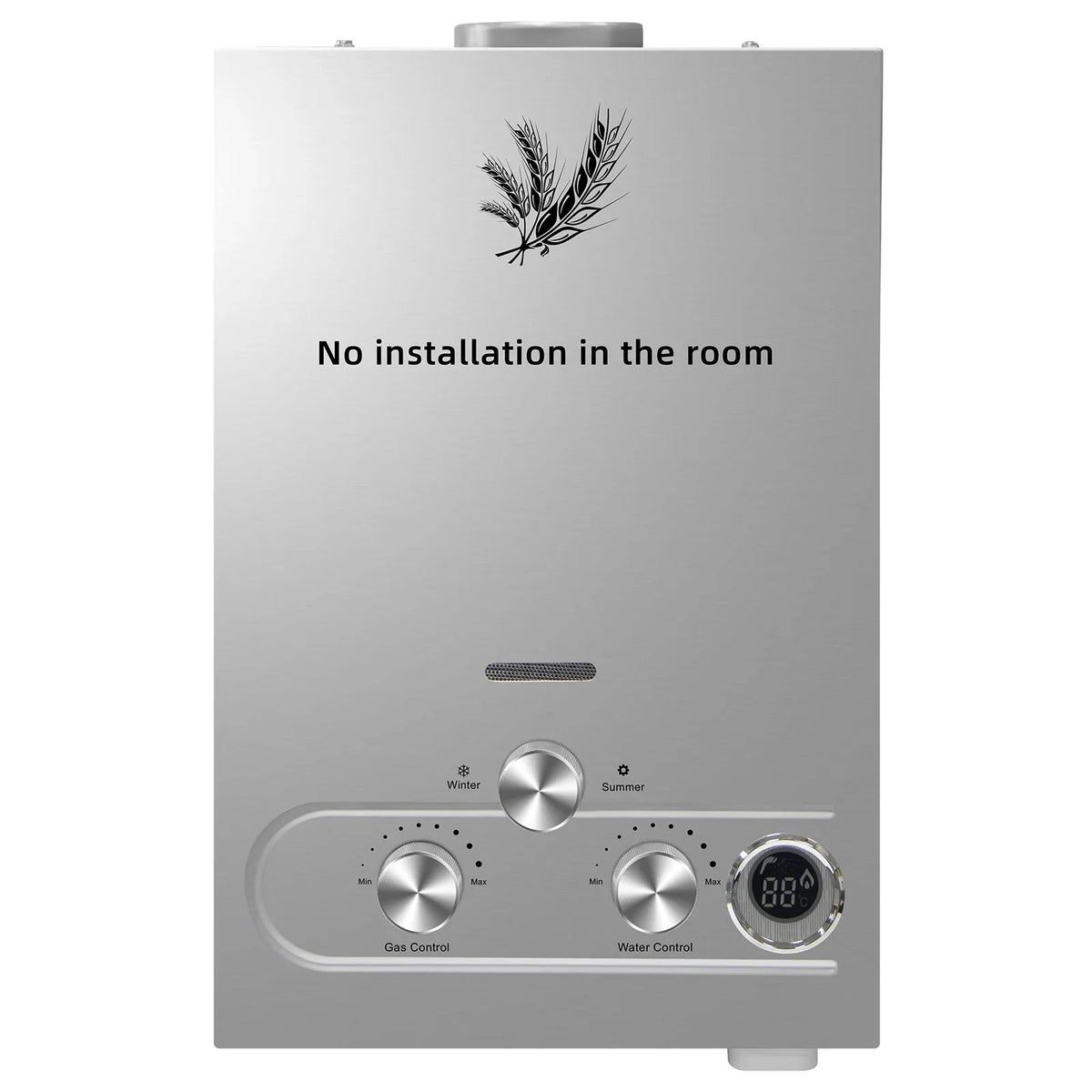 SIHAO 6L/8L/10L/12L/16L/18L LPG Water Heater, On-Demand Instant Hot Water System for Propane & Butane Gas, Tankless Home Use Boiler