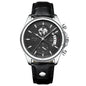 POEDAGAR Luxury Man Wristwatch Chronograph Date Waterproof Leather Men Watch Casual Quartz Men's Watches Sports Male Clock Reloj