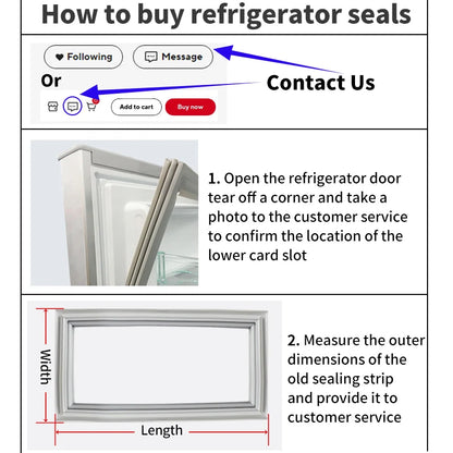 3m Custom repairwares refrigerator magnetic door seal on dual zone wine cooler freezer