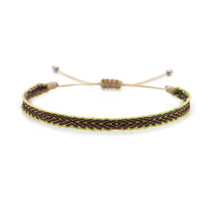 KKBEAD Wholesale Handwoven Bracelet Colombia Cloth Braided Wristband Bracelets for Women Men Gift Hippie Boho Friendship Jewelry
