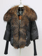 2024 Winter Women Warm Coat Oversized Real Fox Fur Collar Thick Luxury Outerwear New Fashion 90% Goose Down Jacket